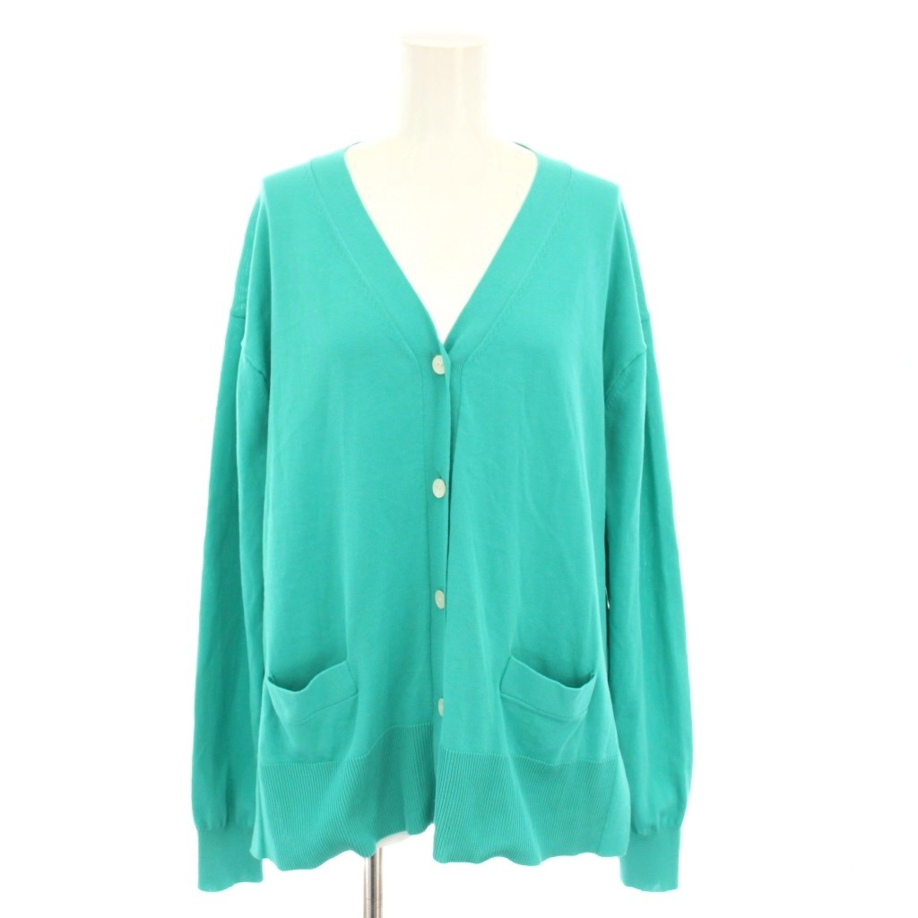 【中古】スローブ イエナ SLOBE IENA 23SS アイスコットンVネックカーディガン 長袖 緑 グリーン 23080912212010 /YT レディース 【ベクトル 古着】 250805