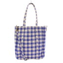 【中古】バレンシアガ BALENCIAGA EVERYDAY XS TOTE トートバッグ ハンドバッグ ショルダーバッグ 2WAY チェック 青 489813 /KH ■OH レディース 【ベクトル 古着】 250808