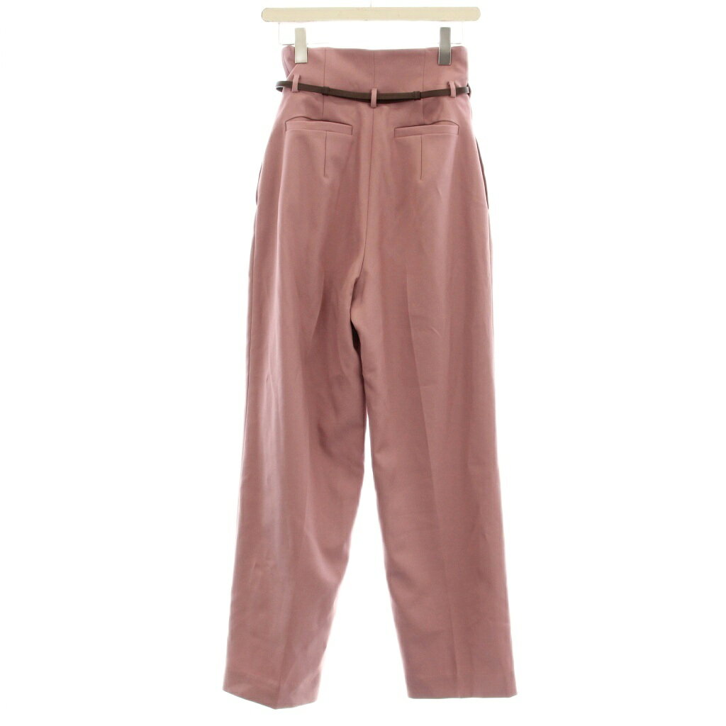 【中古】スナイデル SNIDEL Sustaina ハイウエストパンツ スラックス 0 ピンク SWFP215105 /OR レディース 【ベクトル 古着】 250815