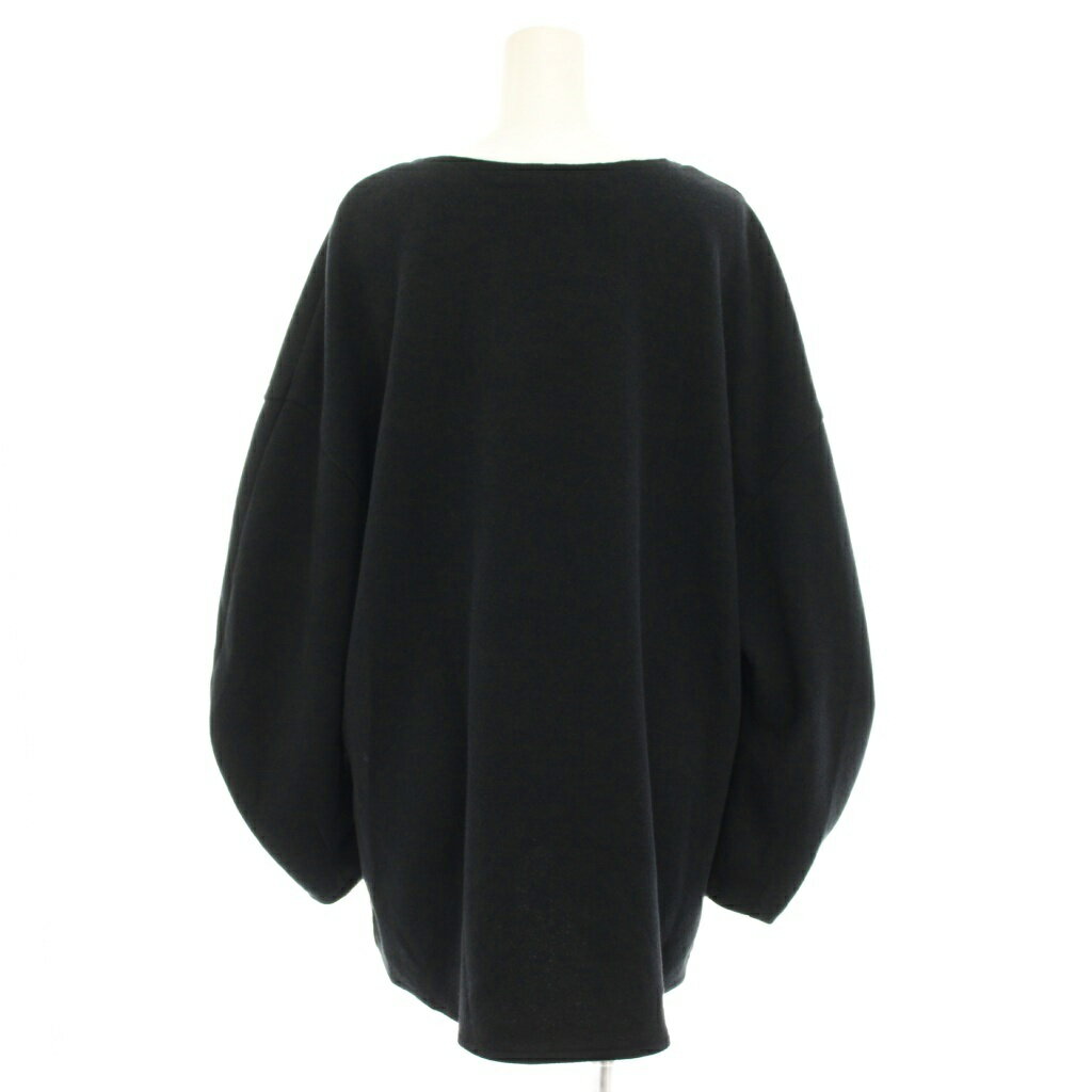 【中古】フレームワーク Framework 22SS セットアップ 上下 ブークレープルオーバー2 カットソー Vネック 長袖 イージーパンツ ジップフライ 38 黒 ブラック /YT レディース 【ベクトル 古着】 250807