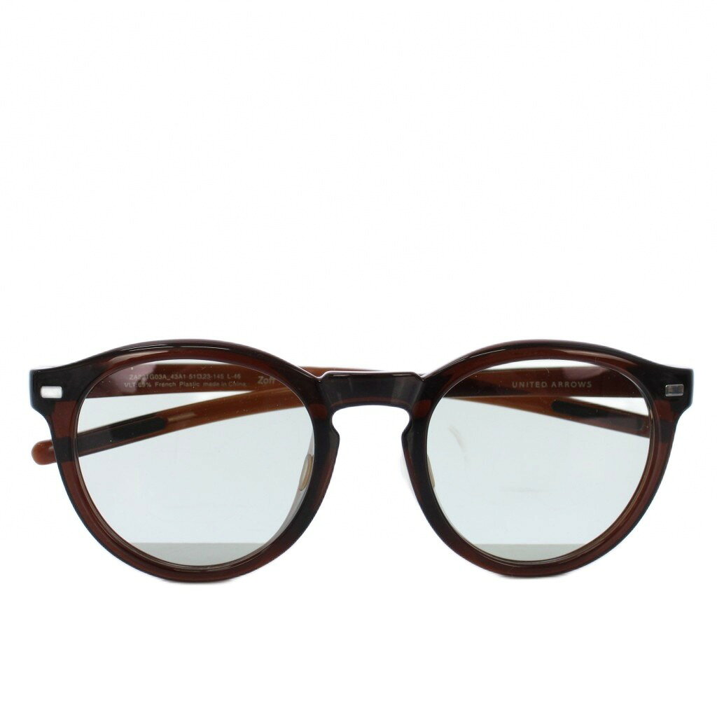 【中古】ゾフ Zoff UNITED ARROWS サングラス 51□23-145 茶 緑 ZA221G03A-43A1 /TK レディース 【ベクトル 古着】 250905