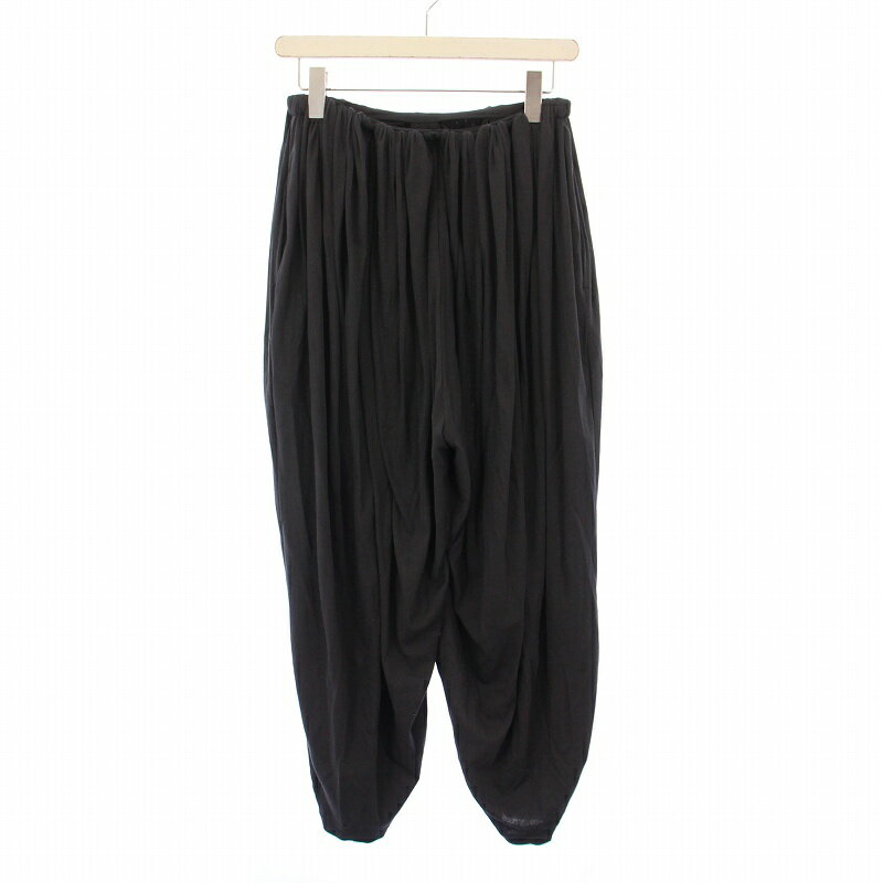 【中古】エトレトウキョウ ETRE TOKYO ウエストギャザーバルーンカットパンツ イージー ウエストゴム ストレッチ S チャコールブラック 1224320178 /BB レディース 【ベクトル 古着】 250824