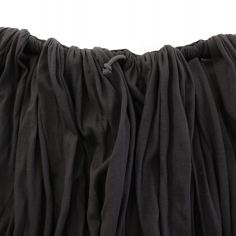 【中古】エトレトウキョウ ETRE TOKYO ウエストギャザーバルーンカットパンツ イージー ウエストゴム ストレッチ S チャコールブラック 1224320178 /BB レディース 【ベクトル 古着】 250824