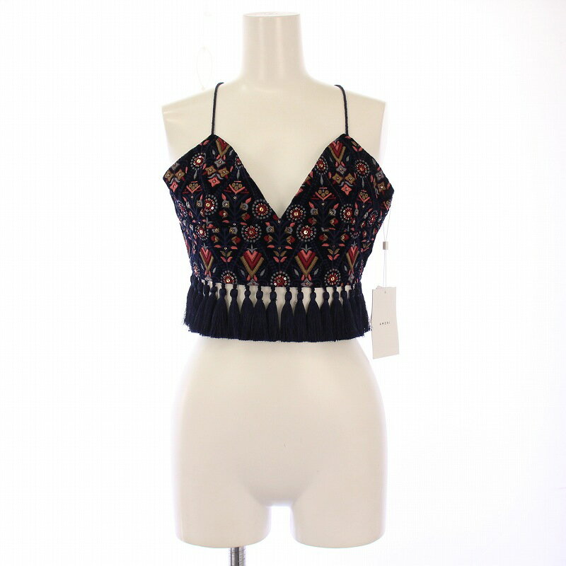 【中古】未使用品 アメリヴィンテージ Ameri VINTAGE INDIA EMBROIDERY BUSTIER インドエンブロイダリ..