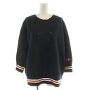 【中古】アニヤハインドマーチ ANYA HINDMARCH スウェット トレーナー パンチング さくらんぼ ビーズ XS S 黒 ブラック 5050925946810 /AN25 レディース 【ベクトル 古着】 250826