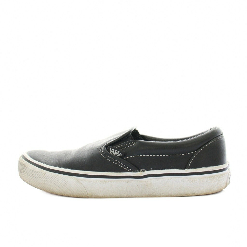 バンズ VANS スリッポンライト SLIP ON LITE スニーカー シューズ レザー US5 黒 ブラック V98L /YT ●D レディース 250828