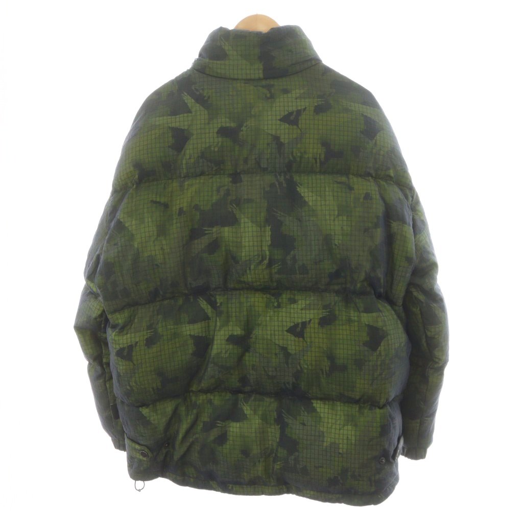 【中古】エトロ ETRO PEGAFLYING プリント ダウンジャケット メッシュ アウター M 緑 グリーン 222-1S552-0351 /AN51 メンズ 【ベクトル 古着】 250829