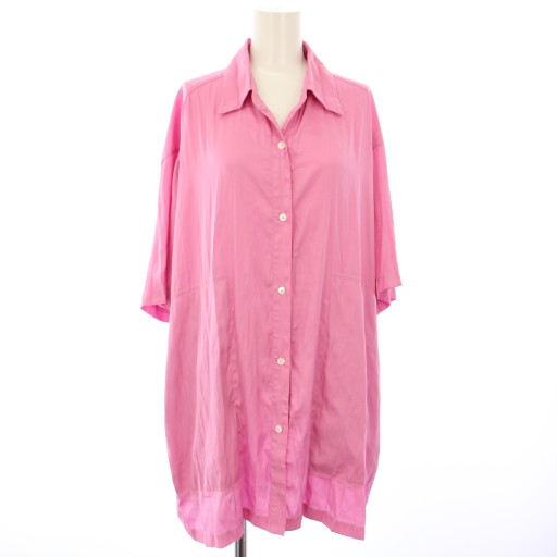 【中古】アメリヴィンテージ Ameri VINTAGE 22AW CHAMBRAY BIG PATTERN SHIRT シャツ 半袖 F ピンク 02220490030 /TK レディース 【ベクトル 古着】 250901(4)