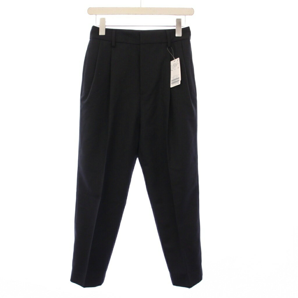 Nylon, Rayon, Polyester - 【中古】未使用品 ミューズ ドゥーズィエム クラス MUSE de Deuxieme Classe タグ付き 24SS VICTORIANSURGEスラックスパンツ テーパード クロップド 34 黒 24030500405010 /KH レディース 【ベクトル 古着】 250903
