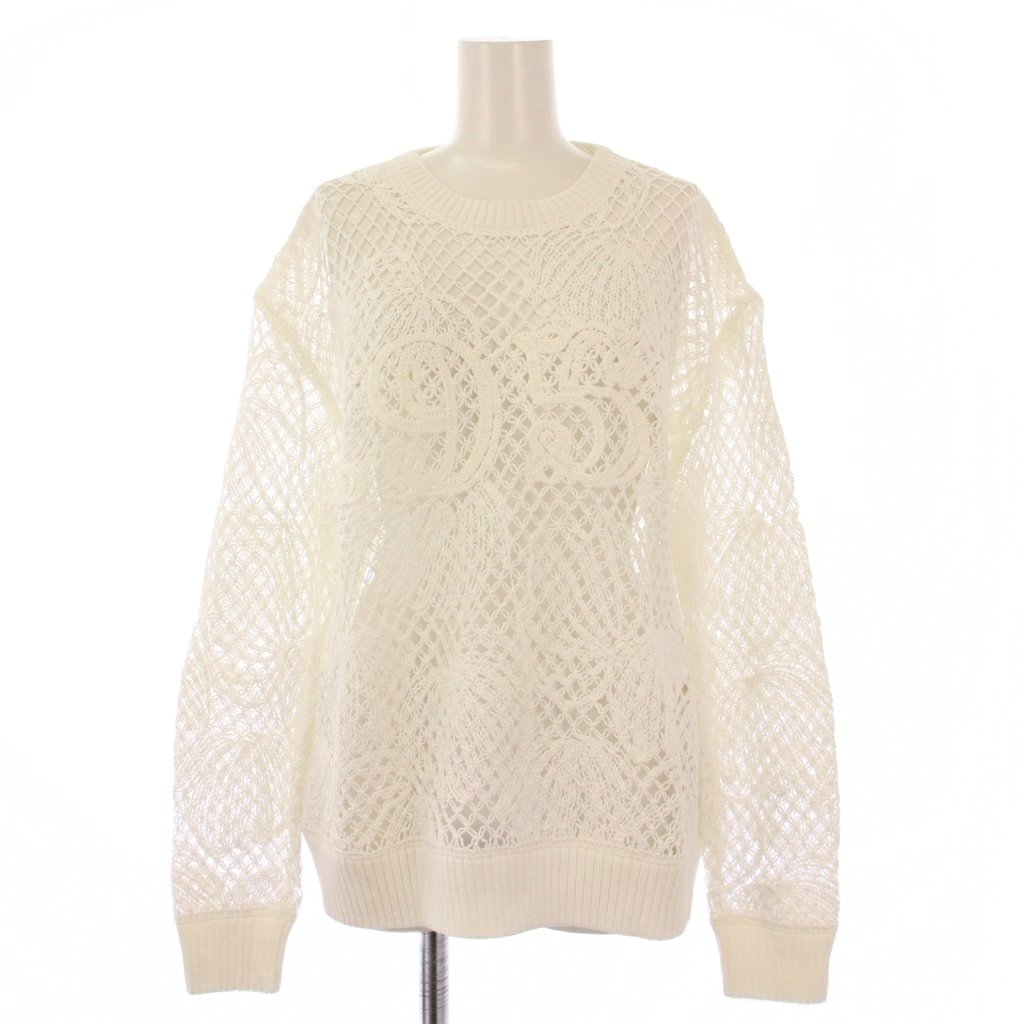最高級白タグ　マックスマーラ　クロップドニットセーター　ロングスリーブ 最高級白タグ マックスマーラ クロップドニットセーター ロング