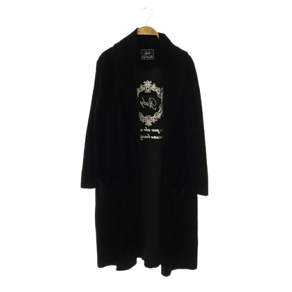 【中古】レディ Rady コート ロング ショールカラー M ブラック ホワイト /DO レディース 【ベクトル 古着】 250904