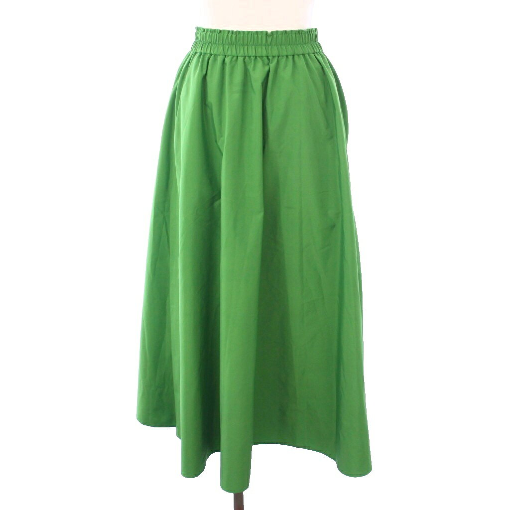 樂天商城 - 【中古】ルルウィルビー Loulou Willoughby 23SS タフタタックフレアスカート イージー ロング 1 緑 21231011030 /TK レディース 【ベクトル 古着】 250909