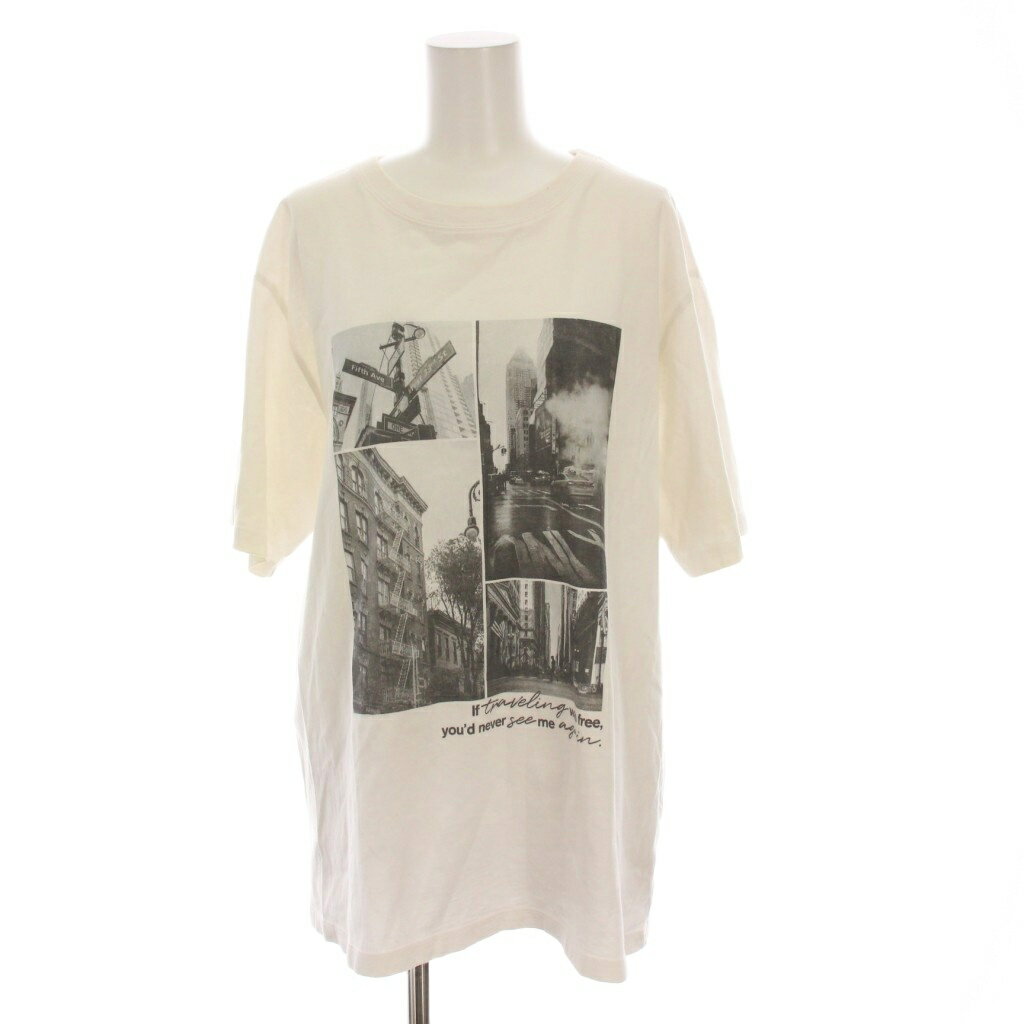 【中古】ジャーナルスタンダード JOURNAL STANDARD 23SS NY PHOTO Tシャツ カットソー 半袖 白 23070400324020 /YM レディース 【ベク..