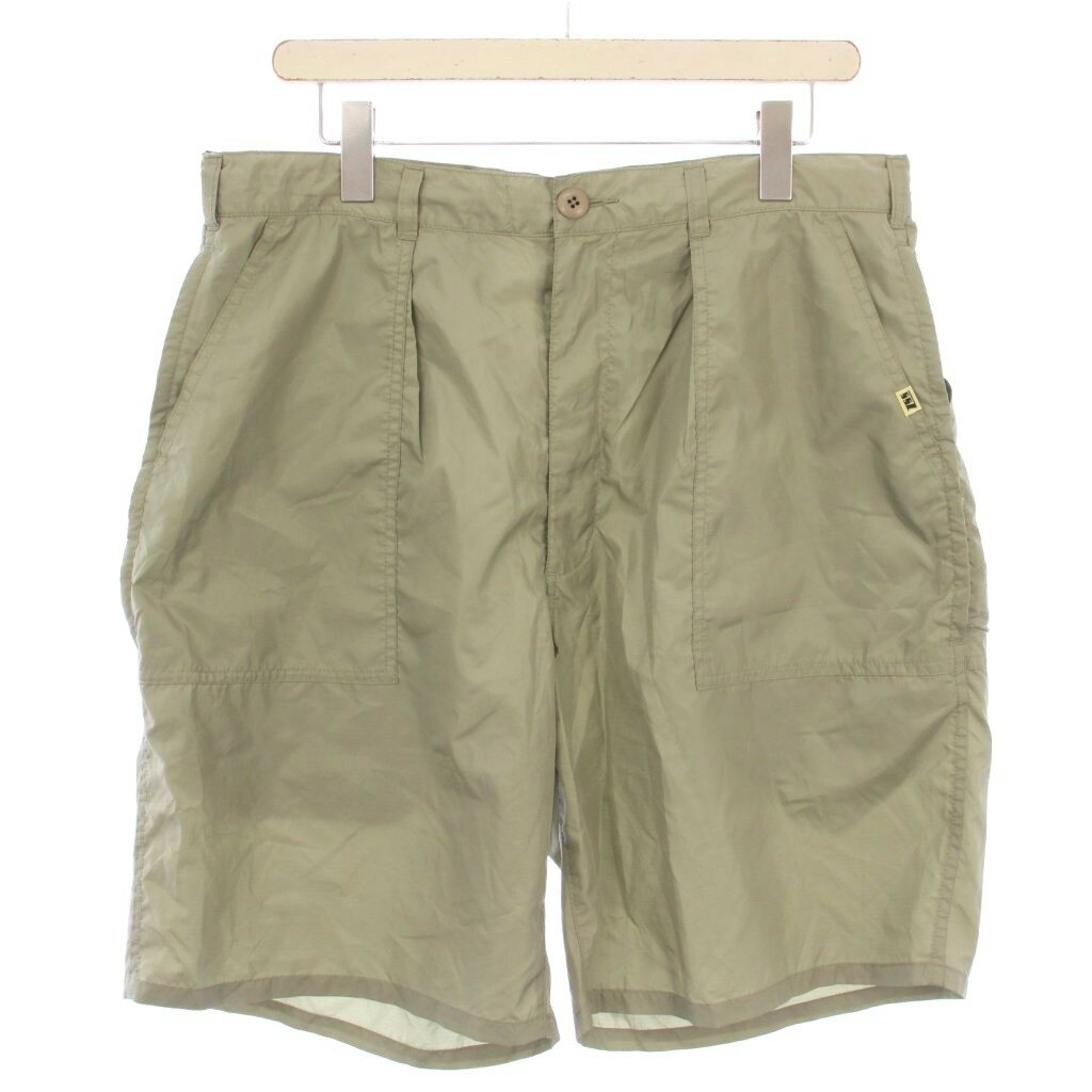【中古】ビームス BEAMS SSZ ショートパンツ ハーフパンツ ジップフライ ロゴ ワンポイント M カーキ /BB メンズ 【ベクトル 古着】 250914