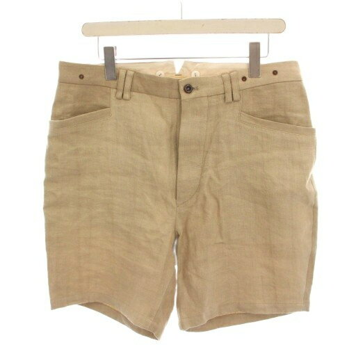 【中古】スズキ タカユキ suzuki takayuki ショートパンツ リネン 0 ベージュ S133-17 /YM メンズ レディース 【ベクトル 古着】 250925