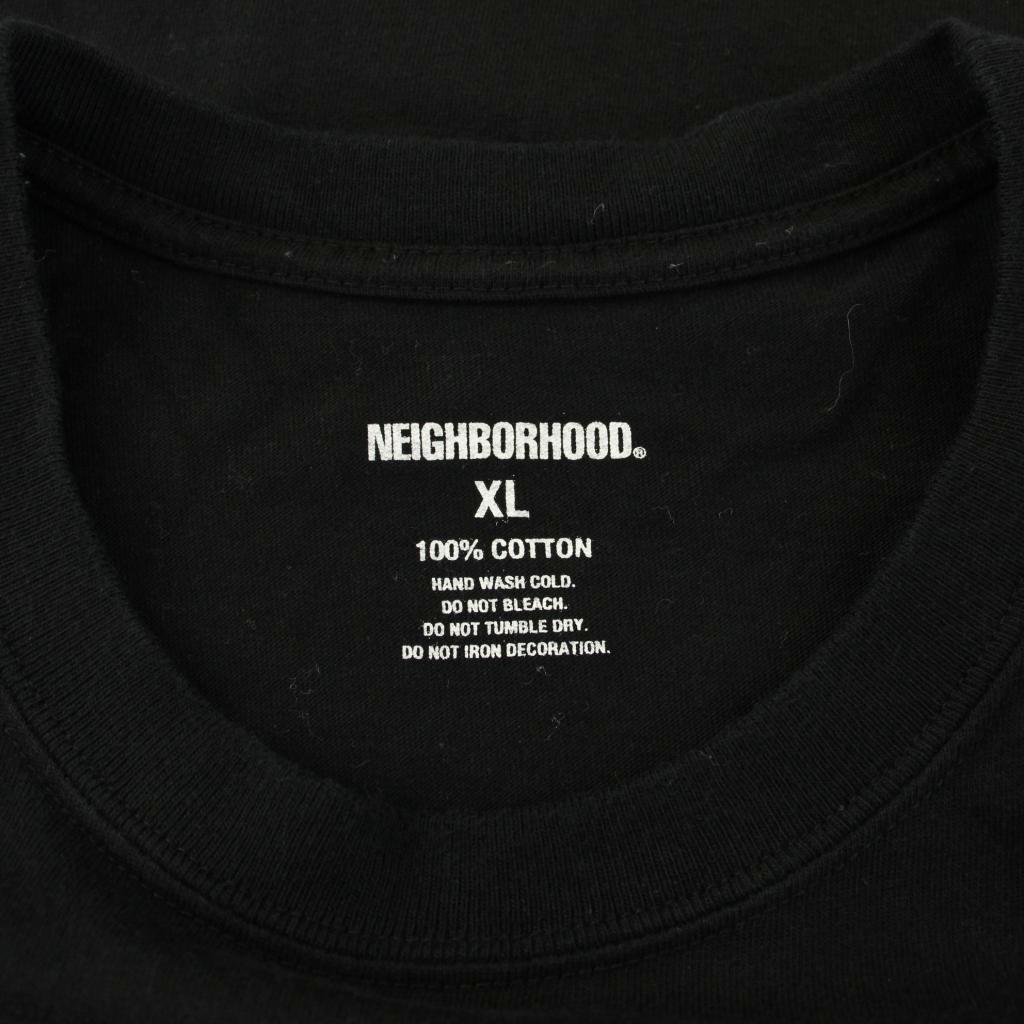 【中古】ネイバーフッド NEIGHBORHOOD 23SS NH.TEE SS-3 Tシャツ カットソー 半袖 クルーネック ロゴ プリント XL 黒 ブラック /KU メンズ 【ベクトル 古着】 250925