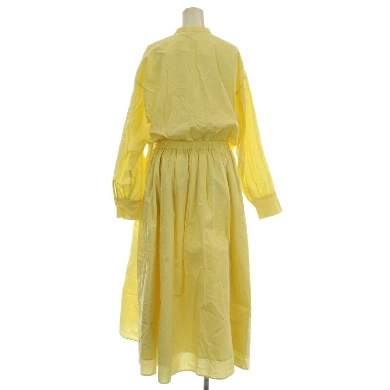【中古】ミラオーウェン Mila Owen 24SS スタンド衿前ふらし後ドッキングシャツワンピース 09WF0241007 長袖 ロング 1 黄色 イエロー /☆G レディース 【ベクトル 古着】 250917 auc-vector-20478294 ブランド古着の買取販売ベクトル サンプル画像2