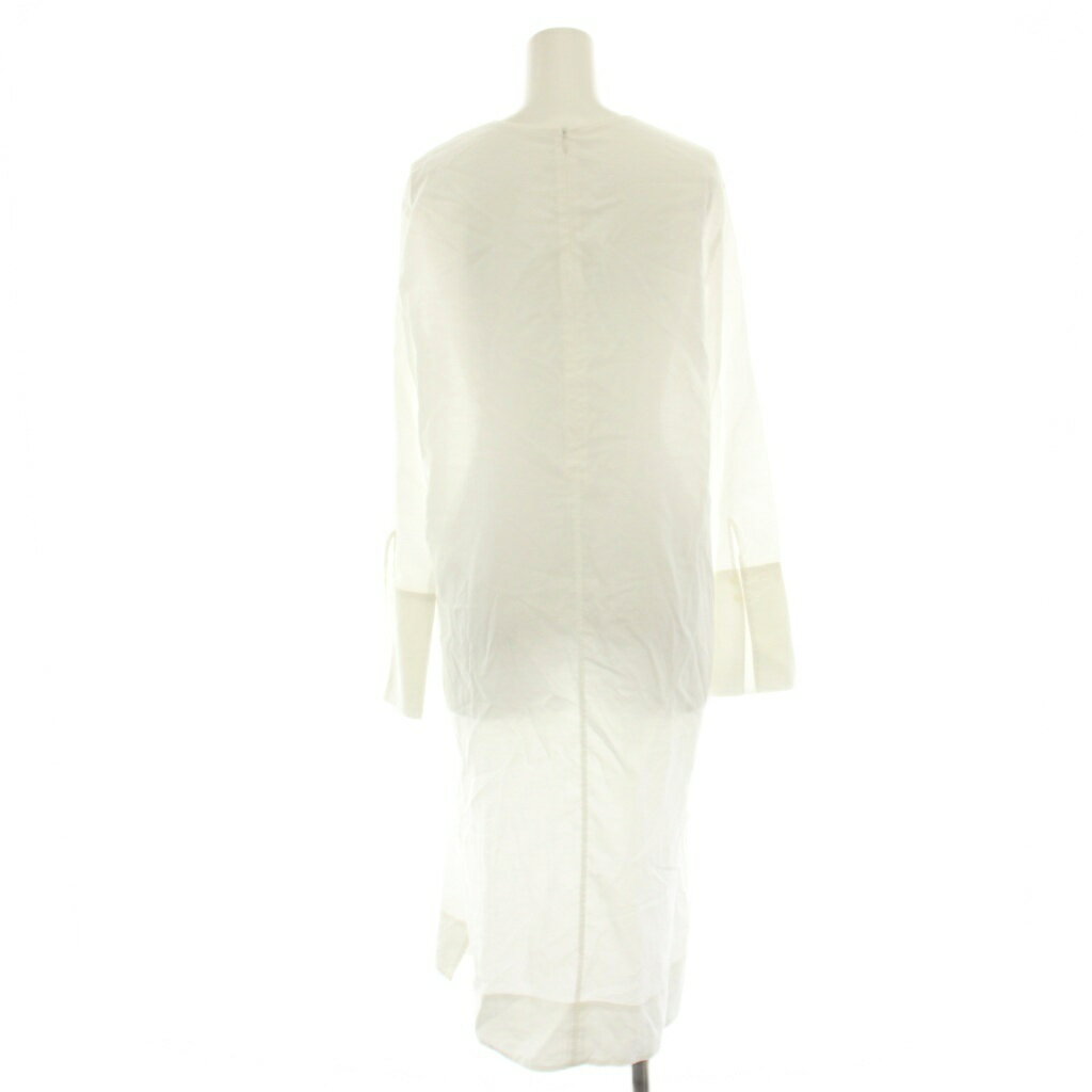 【中古】ミラオーウェン Mila Owen 22AW ワンピース ミモレ ロング 長袖 シアー F 白 ホワイト 09WFT224213 /HN レディース 【ベクトル 古着】 251009