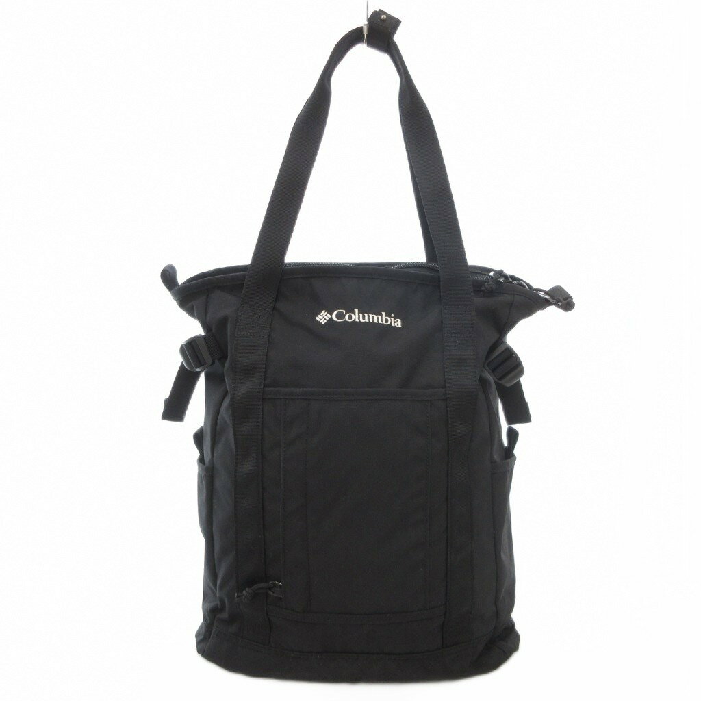 【中古】コロンビア Columbia グレートスモーキーガーデン2WAYトートバッグ リュックサック ロゴ 黒 ブ..