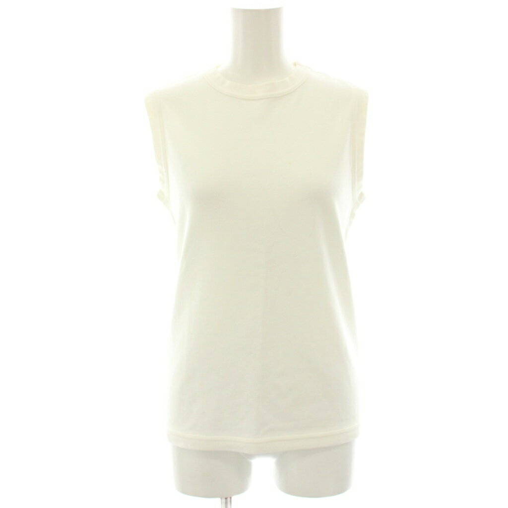 マディソンブルー MADISONBLUE CREW NECK SLEEVELESS TEE Tシャツ カットソー ノースリーブ 00 白 ホワイト MB999-7001 /HN レディース  251016