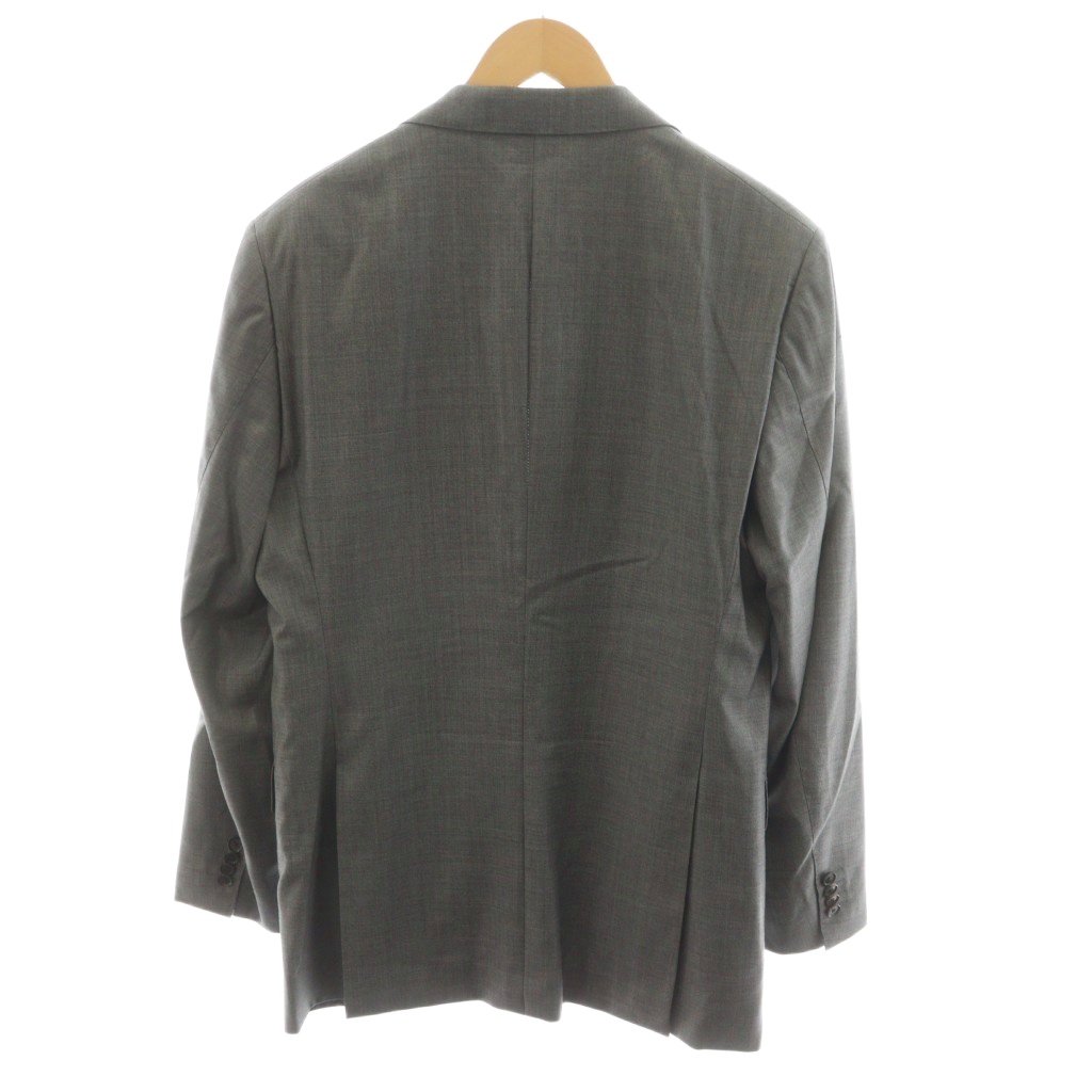 【中古】シップス SHIPS スーツ セットアップ 上下 テーラードジャケット シングル パンツ スラックス ウール 絹 シルク混 50 グレー 117-13-0205 /AN40 メンズ 【ベクトル 古着】 251016