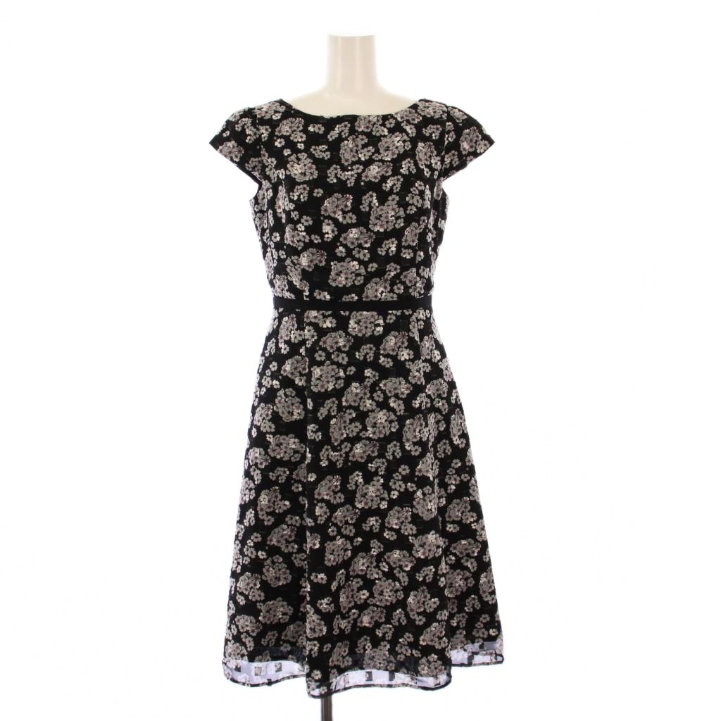 新品未使用 TOCCA トッカ Aライン フレア ワンピース グレー 0号 セール】 【消臭＆洗える】COMING UP ROSES ドレス （ロング