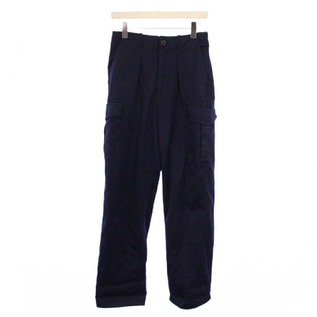 【中古】ロイヤルネイビー Royal Navy イギリス軍 Combat Cargo Trousers カーゴパンツ ジップフライ 80/76/92 紺 8415-99-245-3529 /BM メンズ 【ベクトル 古着】 251028表記...