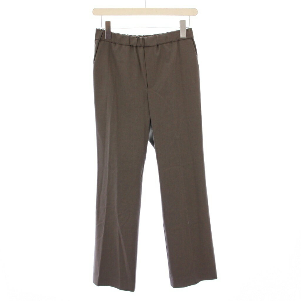 【中古】イエナ IENA ハイストレッチイージーパンツ スラックス ウエストゴム ワンカラー ウール混 36 グレー 23030900096030 /BB レディース 【ベクトル 古着】 251029