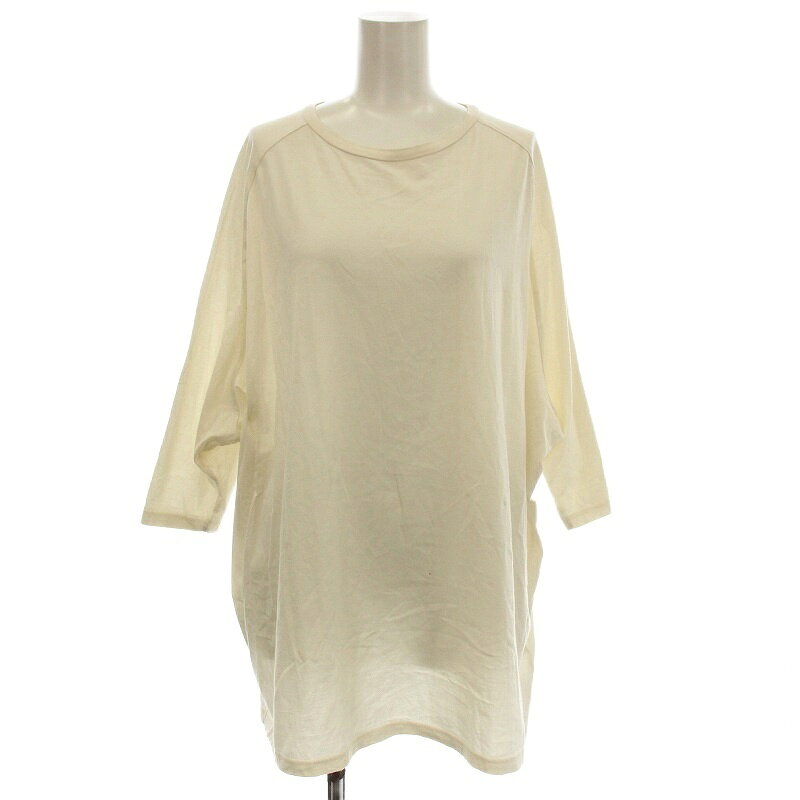 乐天商城 - 【中古】エヴァムエヴァ evam eva ロンT 七分袖 カットソー Tシャツ F 白 オフホワイト V221C958 /☆G レディース 【ベクトル 古着】 251029