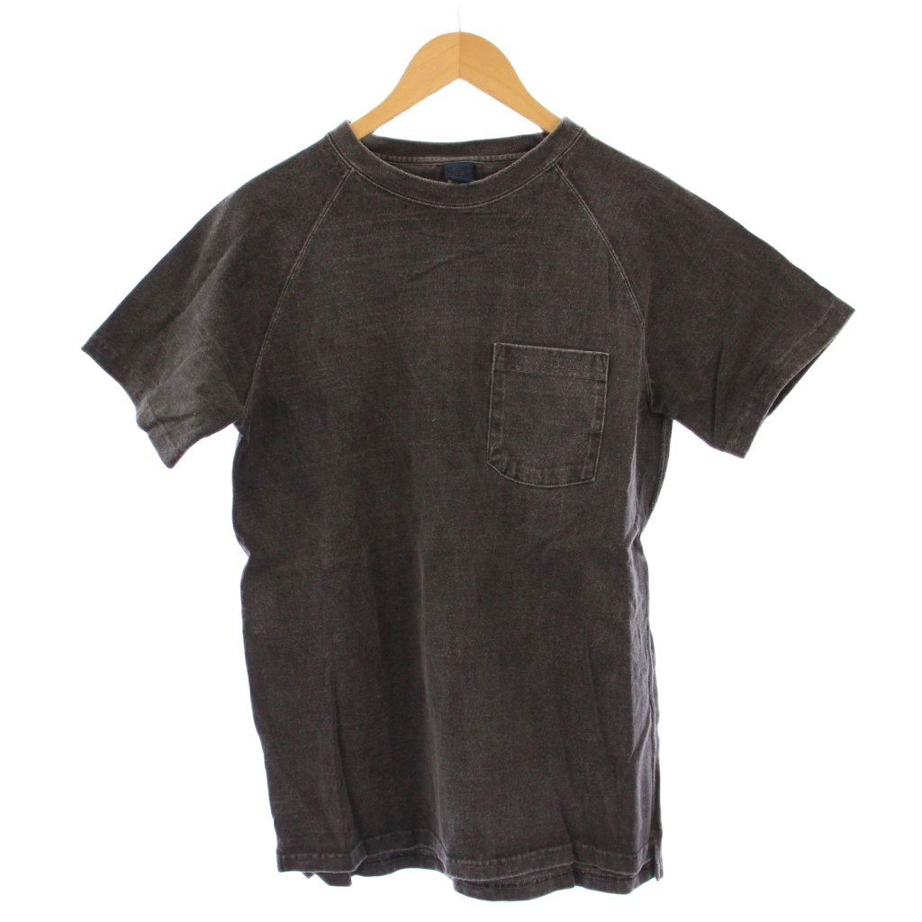 【中古】グッドオン GOOD ON Tシャツ 半袖 クルーネック USED加工 ワンカラー M ダークグレー /BB メンズ 【ベクトル 古着】 251029