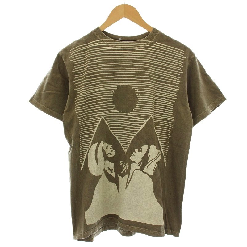 【中古】ソウルズマニア SOULSMANIA Tシャツ 後染め 半袖 M 茶 ブラウン /☆G メンズ 【ベクトル 古着】 251028