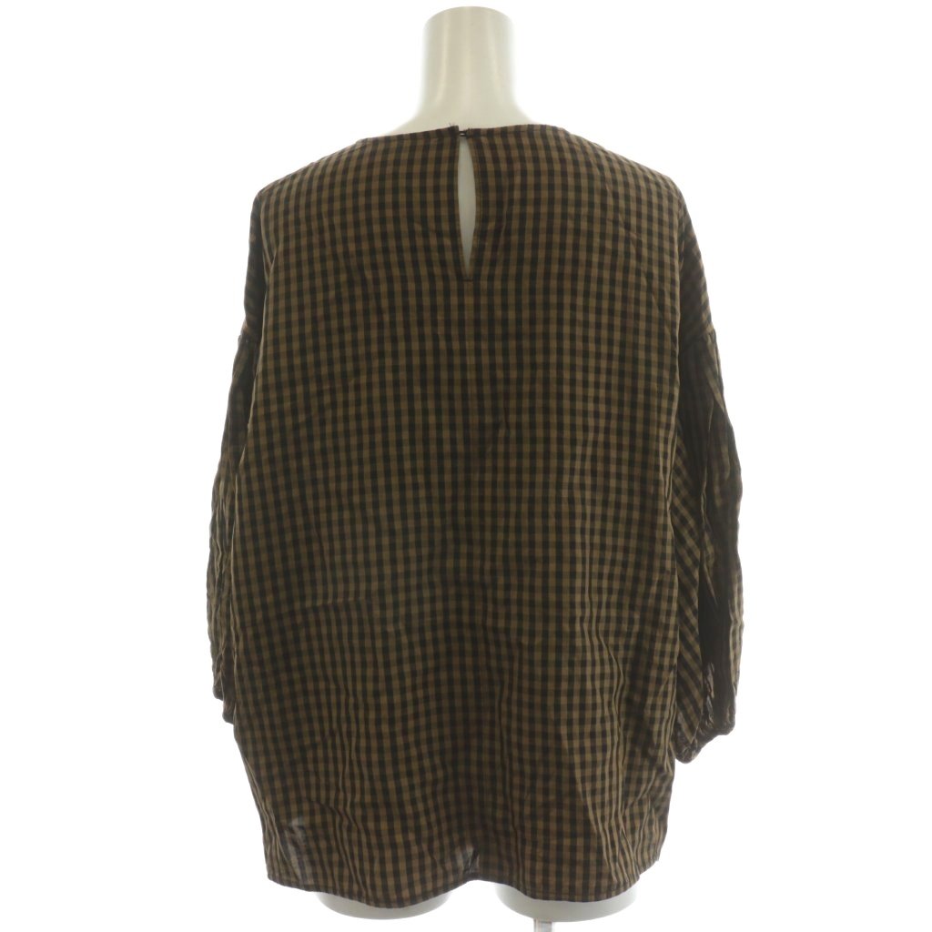【中古】ミラオーウェン Mila Owen 23AW クルーネックボリュームスリーブブラウス シャツ 長袖 チェック 0 黄 イエロー 黒 ブラック 09WFB234105 /AN10 レディース 【ベクトル 古着】 251030 auc-vector-20546207 ブランド古着の買取販売ベクトル サンプル画像3