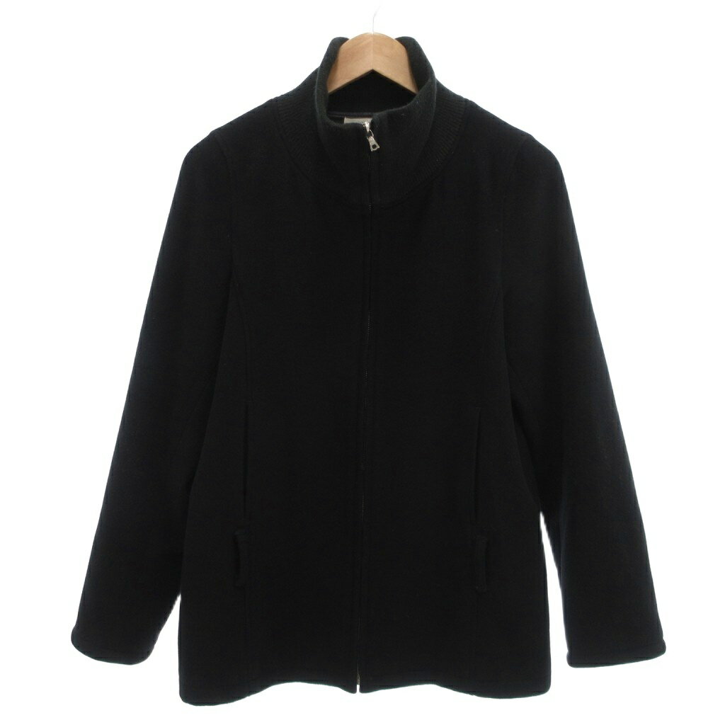 ソフネット SOPHNET. ブルゾン ジャケット ジップアップ スタンドカラー カシミヤ混 M 黒 ブラック /NU メンズ  251115