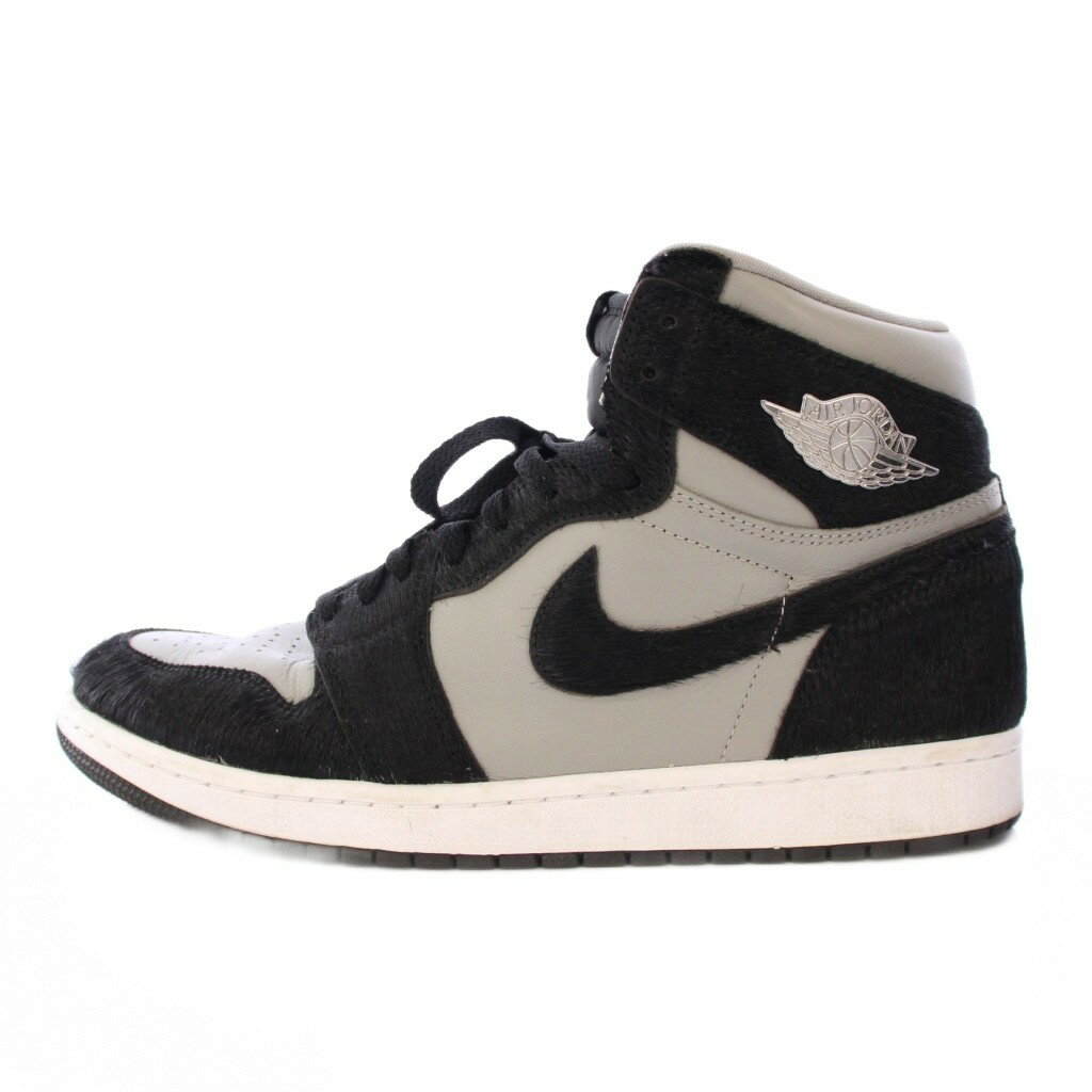 ナイキ NIKE AIR JORDAN 1 RETRO HIGH OG MEDIUM GREY エアジョーダン1レトロハイOGミディアムグレー スニーカー US12 29cm 黒 ブラック DZ2523-001 /BB レディース 251109
