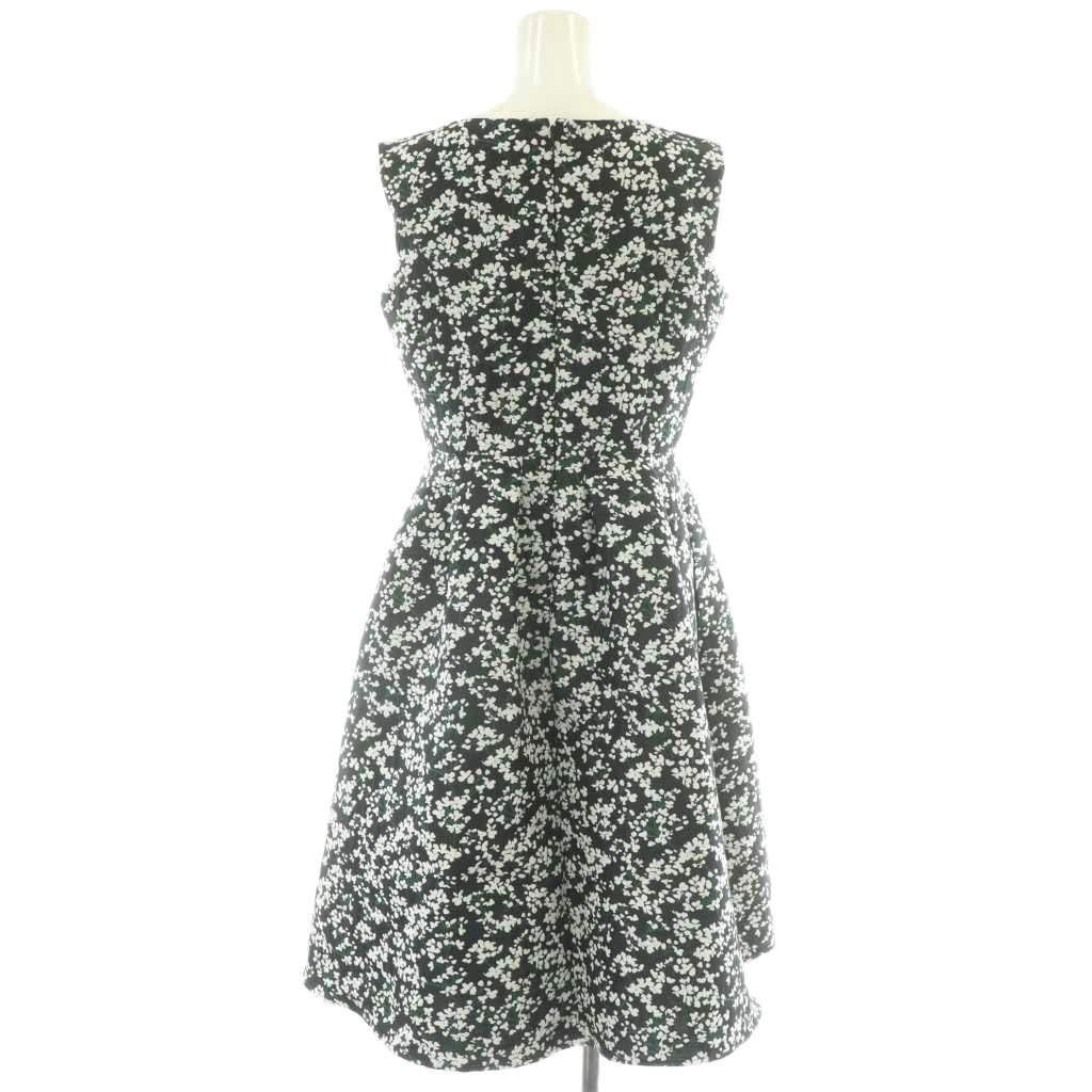 【中古】トッカ TOCCA 24SS PONPON MUM ドレス ワンピース ひざ丈 小花柄 2 黒 ブラック 白 緑 ノースリーブ OPTOCS0032 /YM レディース 【ベクトル 古着】 251107