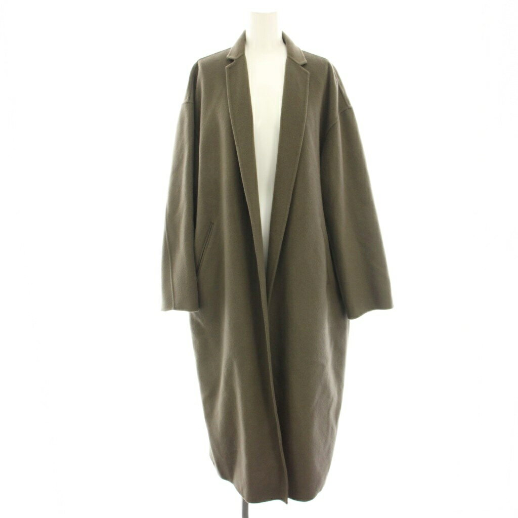 【中古】プラージュ Plage ハミルトンテーラードコート ロング ウール 38 カーキ 20020922900130 /HN レディース 【ベクトル 古着】 251114