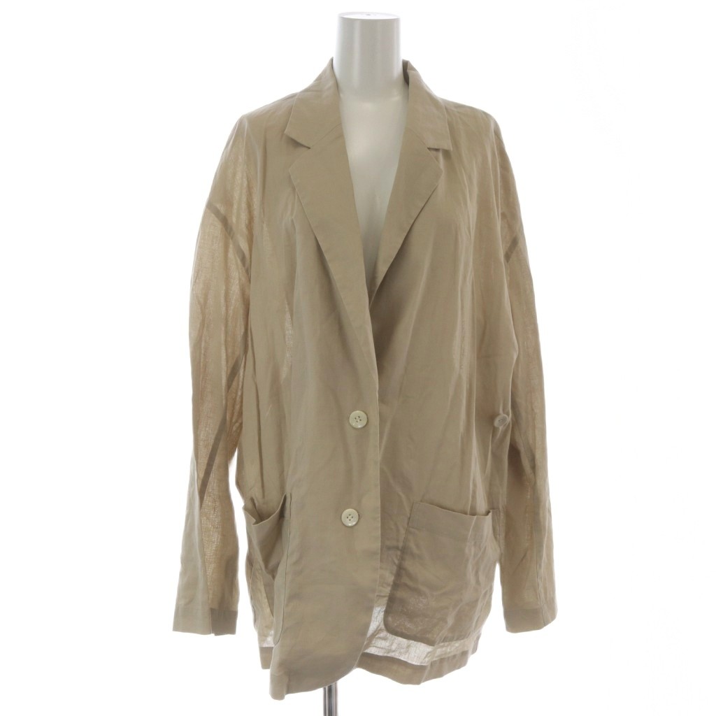 【中古】リヴドロワ RIVE DROITE 24SS コットンリネン2way シアーテーラードジャケット F ベージュ RDZ1041307A0003 /TK レディース 【ベクトル 古着】 251113