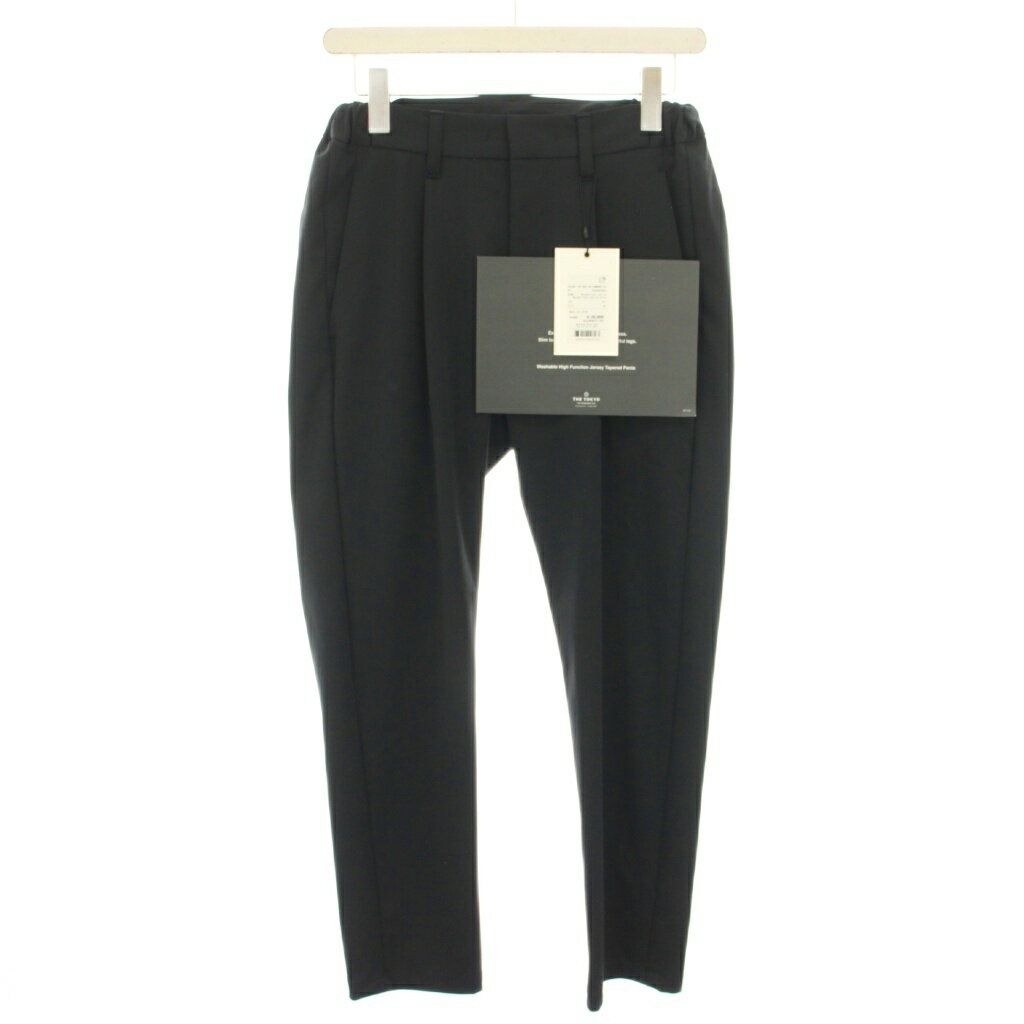 【中古】未使用品 ザ トウキョウ THE TOKYO カズユキ クマガイ KAZUYUKI KUMAGAI ウォッシャブルハイファンクションジャージーテーパードパンツ Washable High Function Jersey Tapered Pants スラックス イージーパンツ 44 黒 263641002 メンズ 【ベクトル 古着】 251118