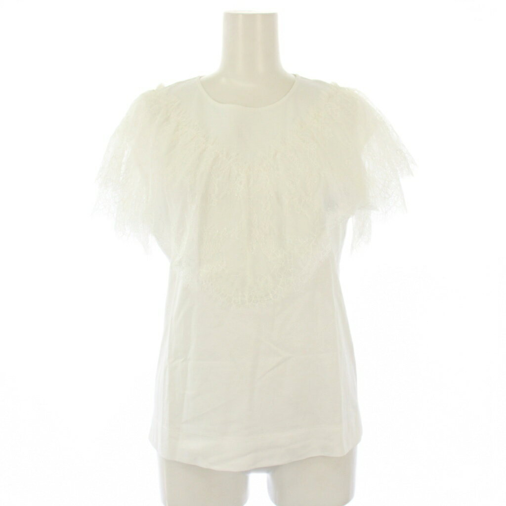 【中古】アナイ ANAYI ハンゲージポンチレースプールオーバー カットソー ノースリーブ 36 白 102118-15-140-01-360 /TK レディース 【ベクトル 古着】 251124