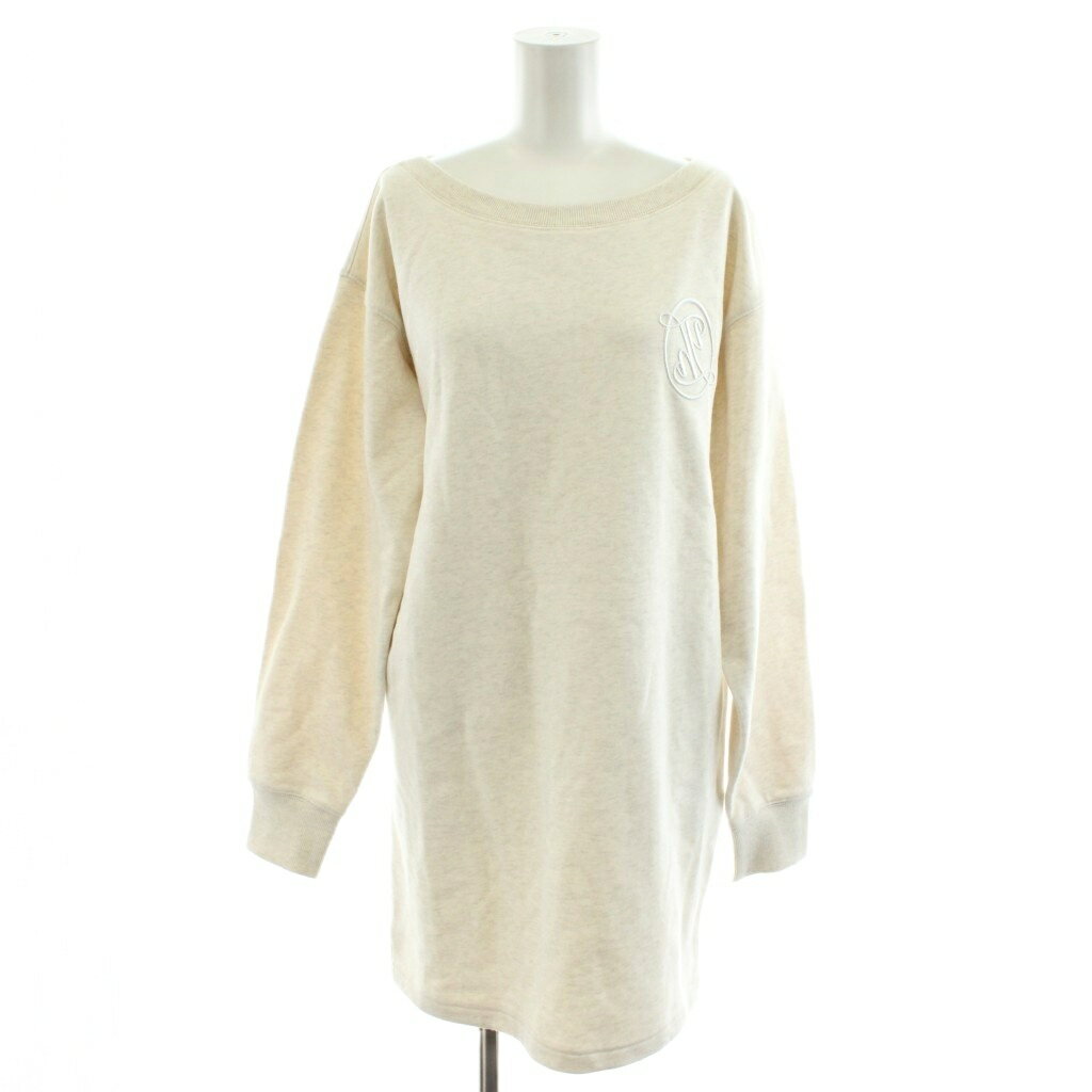 ハーリップトゥ Her lip to Two-Way Sweat Dress スウェット トレーナー ワンピース ミニ丈 長袖 ロゴ 刺繍 M アイボリー 1244105204 /AN20 レディース  251126