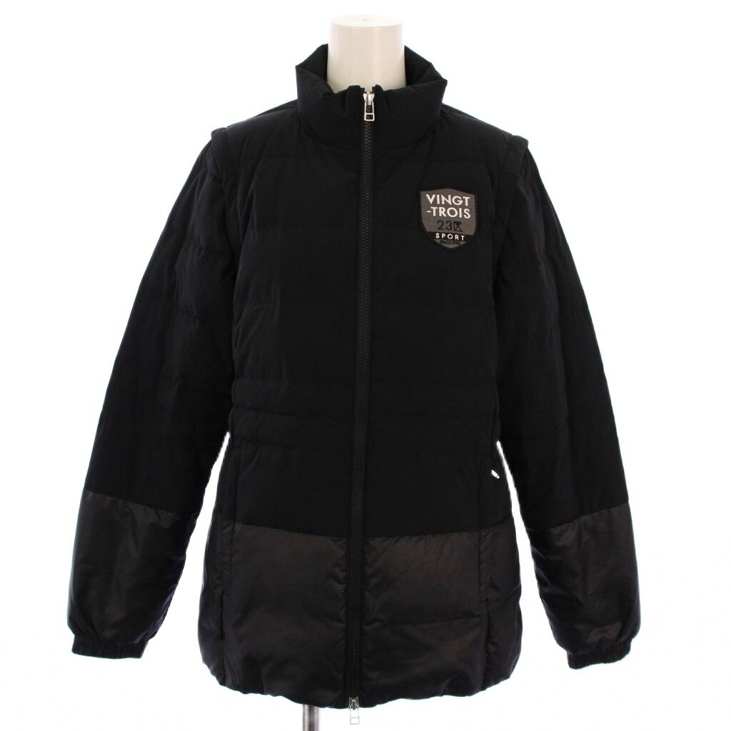 【中古】23区 オンワード樫山 SPORT ダウンジャケット ジップアップ ハイネック ナイロン 1 黒 498890 /BM レディース 【ベクトル 古着】 251124 auc-vector-20578411 ブランド古着の買取販売ベクトル パッケージ画像