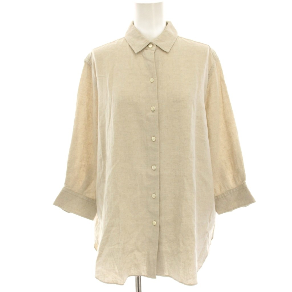 Other - 【中古】プラージュ Plage 23SS LI/RY Floppy シャツ ブラウス 七分袖 麻 リネン ベージュ 23050922101020 /HN レディース 【ベクトル 古着】 251127