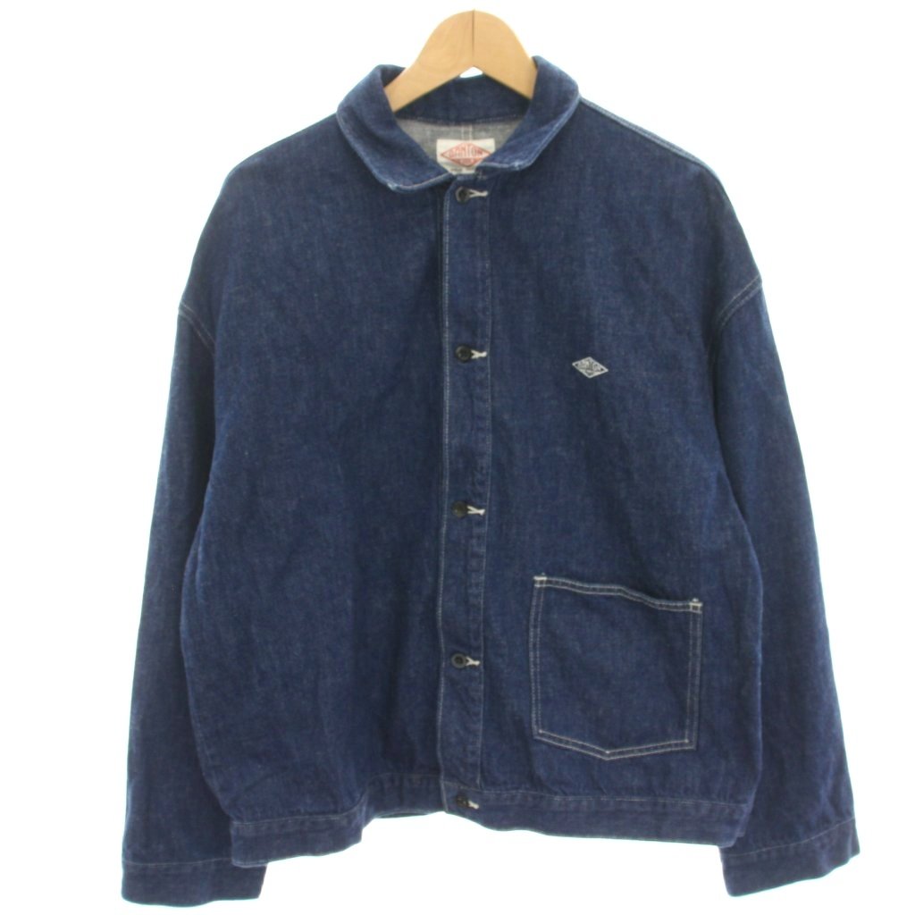 【中古】ダントン DANTON 11oz DENIM ショート丈デニムジャケット ブルゾン 42 インディゴ JD-8117 /HN メンズ 【ベクトル 古着】 251128