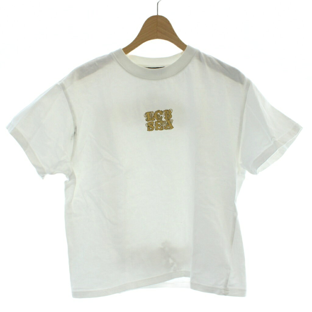 【中古】ウィンダンシー WIND AND SEA Tシャツ 半袖 M 白 ホワイト LCB SEA ロゴ プリント WDSCLCB24Q201 /AP レディース 【ベクトル 古着】 251208