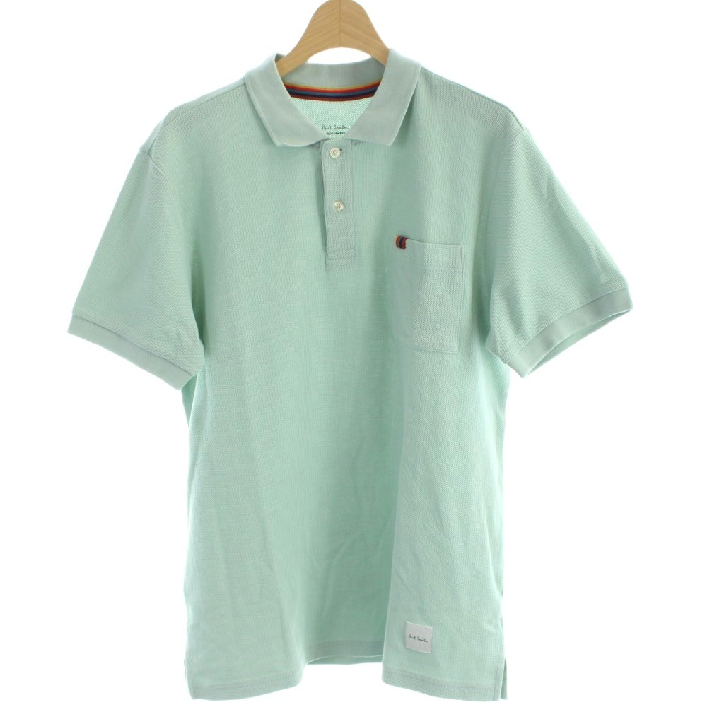 【中古】ポールスミス PAUL SMITH ポロシャツ 半袖 L 青 ブルー /AP メンズ 【ベクトル 古着】 251204