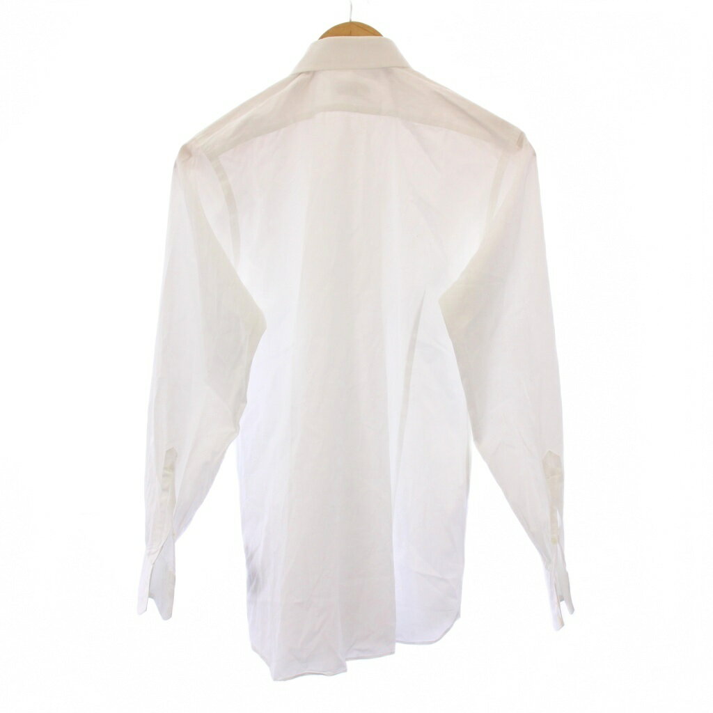 【中古】トムフォード TOM FORD ワイシャツ ドレスシャツ 長袖 ホリゾンタル 無地 ワンカラー 39 白 ホワイト /BB メンズ 【ベクトル 古着】 251207