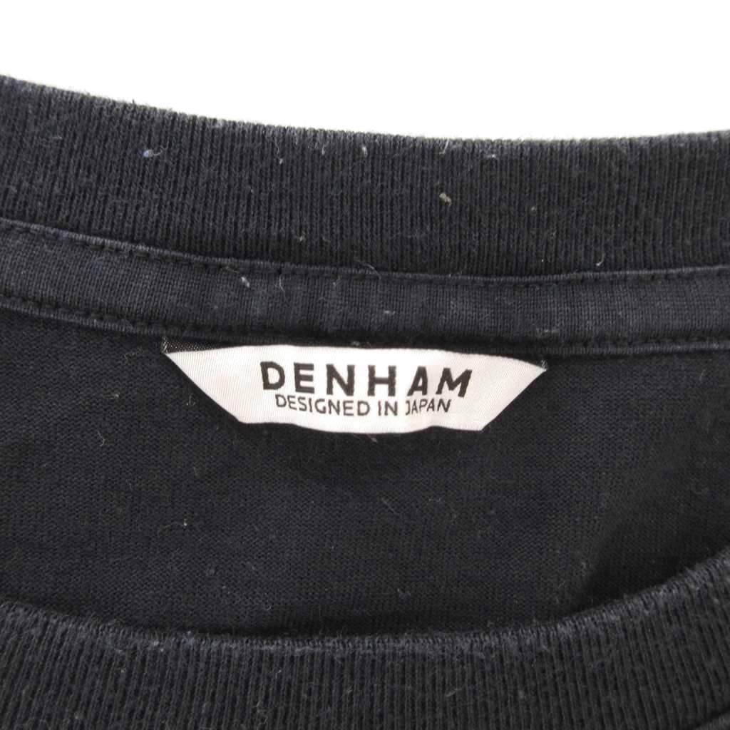 【中古】デンハム DENHAM Tシャツ カットソー 半袖 胸ポケット 7 黒 ブラック /NL メンズ 【ベクトル 古着】 251229
