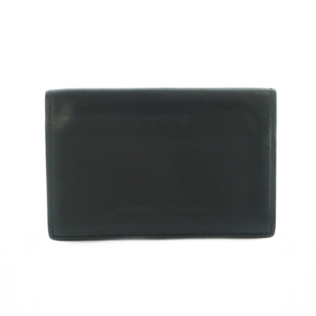 【中古】ジ ウォームスクラフツ マニュファクチャー The Warmthcrafts-manufacture カードケース 二つ折り レザー 黒 ブラック /MI メンズ 【ベクトル 古着】 251215