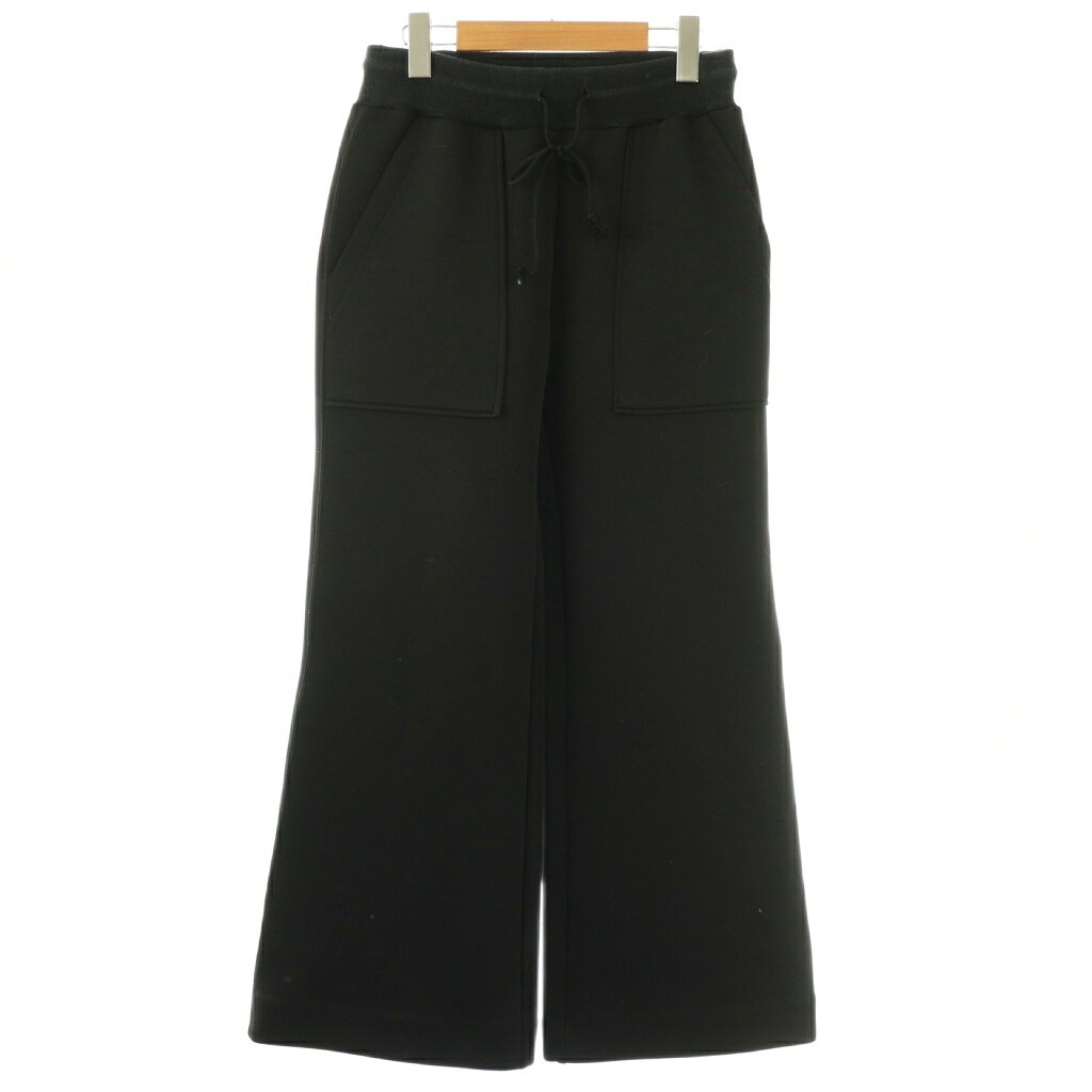 Rakuten - 【中古】ダブルスタンダードクロージング ダブスタ DOUBLE STANDARD CLOTHING 24SS イージーパンツ 36 黒 無地 ドローストリング パッチポケット /NS レディース 【ベクトル 古着】 251222