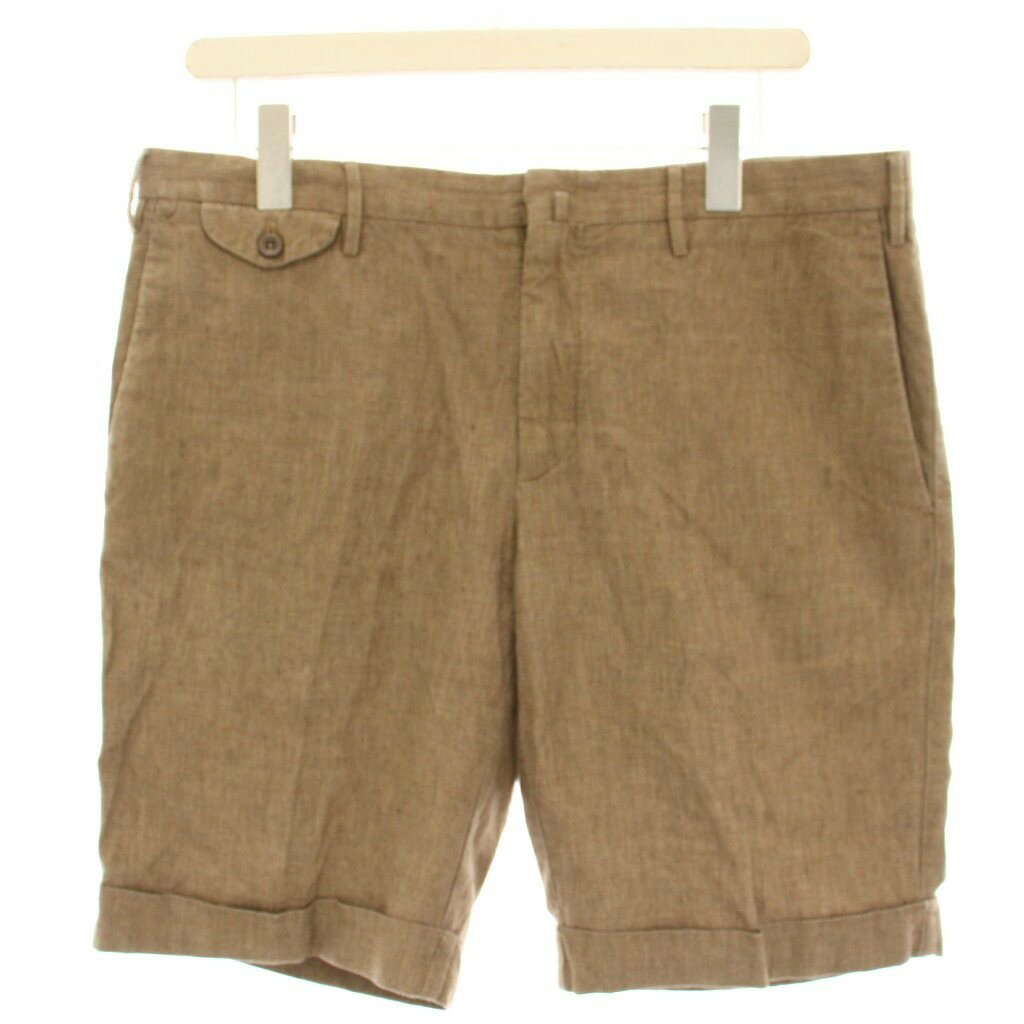 【中古】インコテックス INCOTEX リネンコットンショートパンツ ハーフパンツ 麻 50 茶 ブラウン 783XO /HN メンズ 【ベクトル 古着】 251218